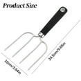 thumbnail image 3 of Stainless Steel Turkey Fork,Carving Fork for Meat,4 Needle Meat Fork with Heat-Resistant Non-Slip Handles,Professional Carving Roaster Poultry Forks,for Slicing,Grilling and Serving Turkey(Black), 3 of 9