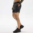 thumbnail image 4 of Bañadores deportivos para hombre, de secado rápido, para playa, pantalones cortos de fitness para el tiempo libre con bolsillos y capacidad para llevar toallas, 4 of 5