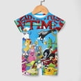thumbnail image 4 of Adventure Time Baby Romper Short Sleeve Bodysuits Soft Rompers Summer Clothes One-Piece Jumpsuits Outfits 9-12M, 4 of 8