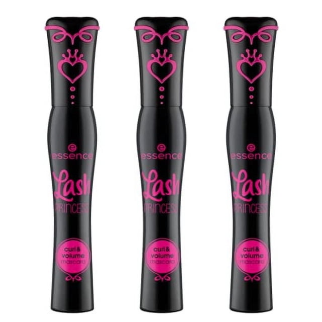 Mascara essence Lash Princess Curl & Volume vegana, paquete de 3