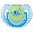 Philips Avent Classic Pacifier, 618 months, blue/green elephants, 2