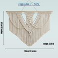 thumbnail image 2 of Colgante de Pared de Macramé, Tapiz de Macramé para Colgar en La Pared, Tapiz de Hojas Tejidas A Mano Bohemio, Decoración Tejida Bohemia para Apartamento, Galería, Sala de Estar, 2 of 9