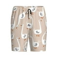 thumbnail image 4 of Fotbe White Goose Pajama Shorts for Men, Men's Pajama Bottoms, Sleepwear,Short Pajama Pants-4X-Large, 4 of 9