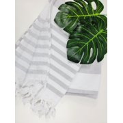 One sided Terry Towel - Sand free beach and Bath towel- Gray