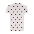 thumbnail image 4 of Summer Plus Size Tops for Womens 2025 Fashion Casual Short Sleeve Round Neck Print Ladies Blouse Gifts for Womens, 4 of 8