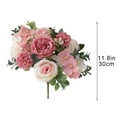 thumbnail image 3 of Hometravel Artificial Rose Flower Bouquet, Realistic Fake Roses for Home Decoration, Wedding Handheld or Wall Arrangement, Long Lasting Centerpiece, Red, 3 of 8