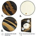 thumbnail image 3 of Designart Black And Gold Circle I Canvas Wall Art, 3 of 5