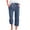 Navy, variant on Stretch Capris Pants for Women Casual Workout Elastic Waist Cotton Yoga Gym Leggings Capri Pants Size S-3XL