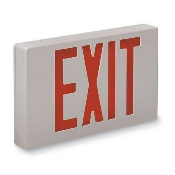 Big Beam Exit Sign,1.7W,Red,2 EXKL2RWWU