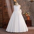 thumbnail image 5 of HAYIMI Child Elegant Satin Dress For Girls Sleeveless Long Gown Summer Pageant And Performances Soft Comfort And Flowy Tailored Fit Adorable Dresses, 5 of 7