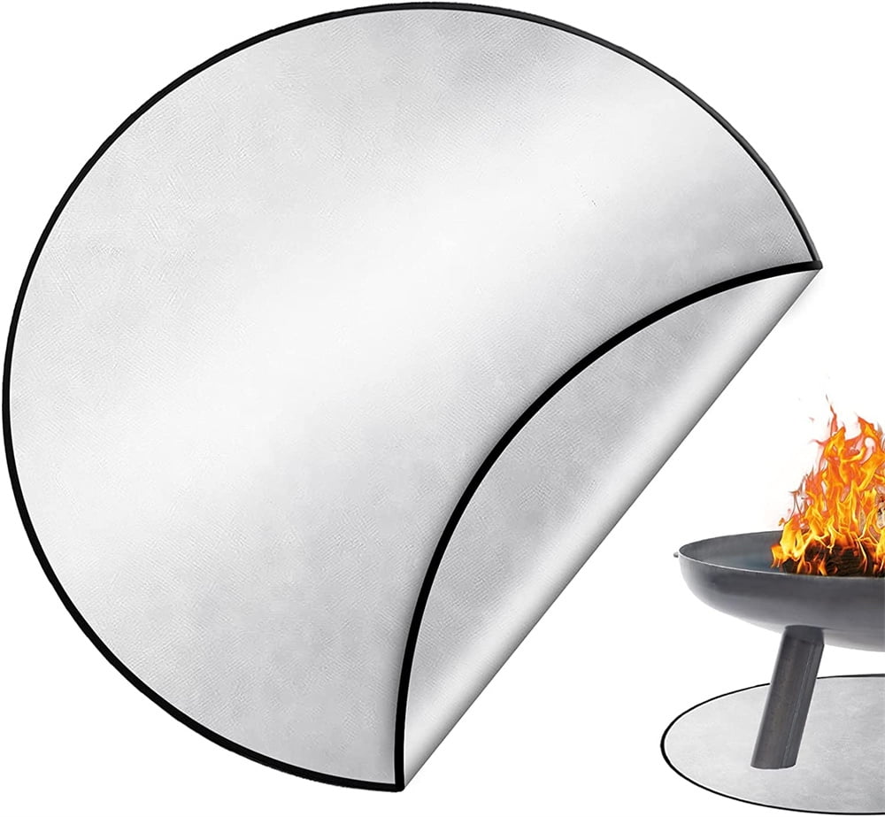 NOGIS Outdoor Fire Pits Mats for Under Fire Pit Deck, Round 30 Inch x