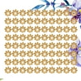 thumbnail image 1 of SHOWERORO 500Pcs 10mm Classical Design Flower End Caps Jewelry Findings Golden Metal For Valentine's Day And Graduation, 1 of 5