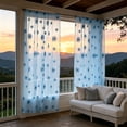 thumbnail image 3 of Sunflower Sheer Curtains, Floral Voile Window Drapes, Light Filtering Airy Panels for Living Room, Bedroom, Outdoor Patio & Porch, Botanical Mosquito-Proof Design, 3 of 6