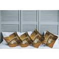 thumbnail image 2 of Ambesonne Autumn Throw Pillow Cover 4 Pack, Old Bridge in Fall Forest, 20", Multicolor, 2 of 5