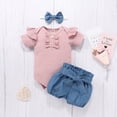 thumbnail image 4 of Mercatoo Baby Summer Clothes Girl New𝐛orn Baby Outfits Denim Shorts Outfit Set Cute Shorts For Girls Clothes Kids, 4 of 4