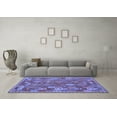 thumbnail image 3 of Ahgly Company Indoor Square Oriental Blue Traditional Area Rugs, 8' Square, 3 of 4