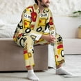 thumbnail image 7 of Naloa Vehicles Men’s Pajamas Set - Long Sleeve Button Down Sleep Shirt and Pajama Bottoms Sleepwear Set-Large, 7 of 7