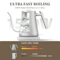 Fabuletta 1L Electric Kettle, 1500W BPA Free, Stainless Steel, Fast