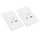 thumbnail image 5 of Toma De Pared, Receptáculo De 3 Clavijas De 15 A Con Puertos USB Tipo C Y 2,1 A, Prevención De Sobrecarga Y A Prueba De Incendios, Para Cajas Eléctricas Estándar E, 5 of 7