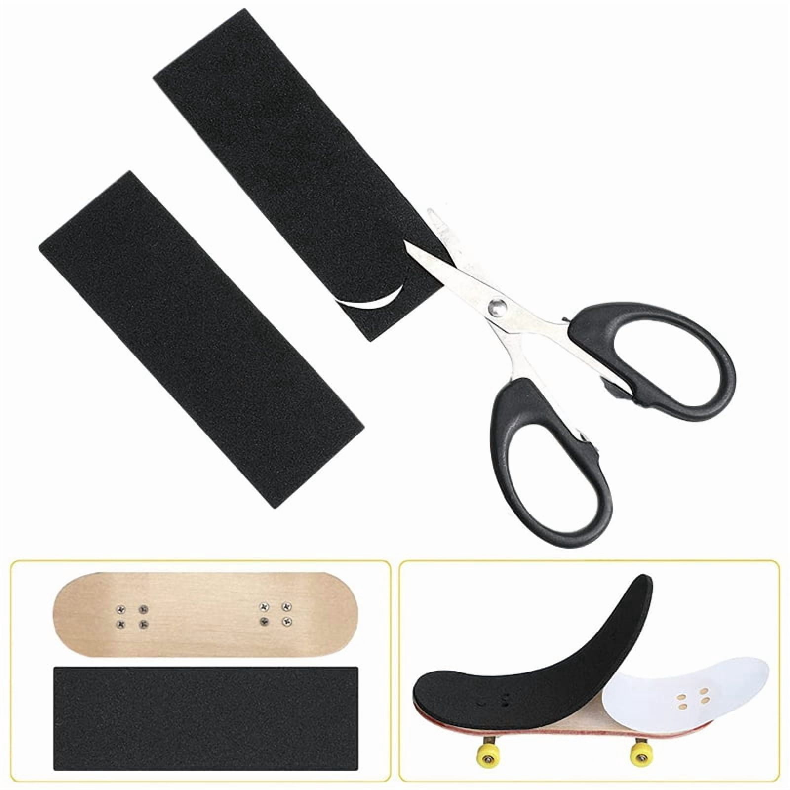 144 Pieces Fingerboard Foam Grip Tape Adhesive Foam Tape Black Non Slip Foam Grip Tape for Mini Fingerboards