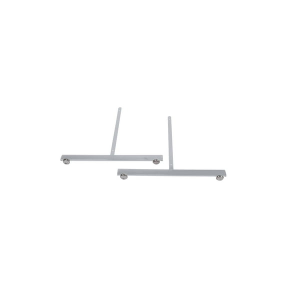 SSWBasics Chrome Wire Grid Display Legs - Set of 2 (For use with any existing 2’W grid or slat grid panels)