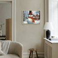 thumbnail image 4 of Nawypu Wall Prints Giclee Canvas Painting - Christmas Farm Snowman Snow Landscape Red Painting Pictures Print on Canvas Framed Wall Art Modern Artwork for Home Decorations, 4 of 4