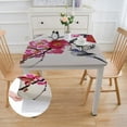 thumbnail image 2 of WYYP Flower Bird Branch Square Tablecloth Outdoor Fitted 100% Polyester Fiber 36*36, 2 of 8