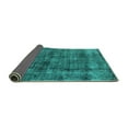 thumbnail image 2 of Ahgly Company Indoor Square Oriental Turquoise Blue Industrial Area Rugs, 3' Square, 2 of 4