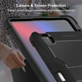 thumbnail image 6 of Dteck Case for iPad Pro 13 inch 2024,Heavy Duty Case 3 Layer Protection Shockproof Protective Cover Built-in Pencil Holder Kickstand for iPad Pro 13-in. (M4) 2024,Black, 6 of 7