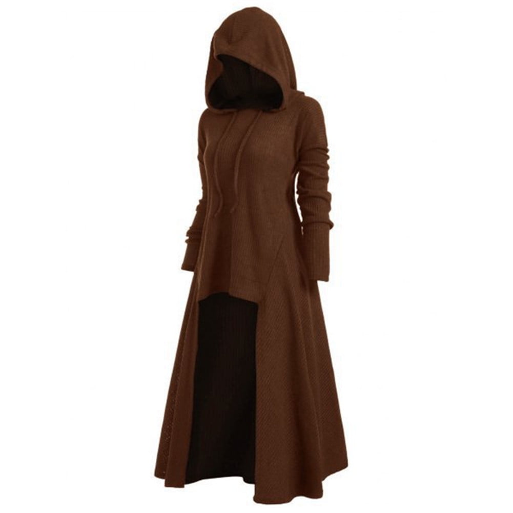 hooded longline sweater