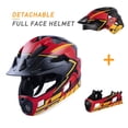 thumbnail image 2 of SUNRIMOON-casco de seguridad para Ciclismo de montaña, protector de cabeza de cara completa con luz trasera, desmontable, para deportes al aire libre Fivean Cascos de ciclismo, 2 of 2