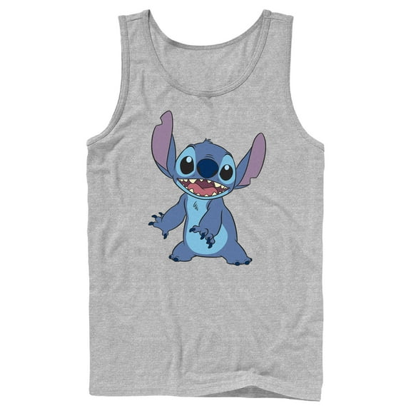 Men's Lilo & Stitch Happy to See Me Tank Top Athletic Heather Small