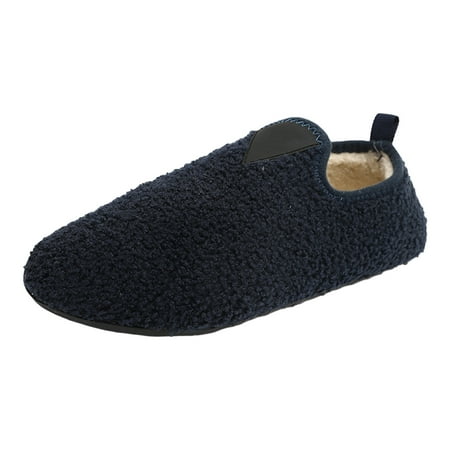 

Jungdeepe Men And Ladies Couples Winter Solid Colour Home Indoor Slippers Soft Bottom Package With Thickened Velvet Warm Slippers Rubber Slippers for Women Shower Slide on Slippers for Women Outdoor