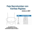 thumbnail image 5 of Faja Soporte Sacro Lumbar Tynor Con Varillas Rígidas A07_XXXL, 5 of 5