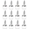 thumbnail image 1 of 12pcs Transparent Candy Boxes Large Capacity Golden And Silver Plated Plastic Candy Jars For Home Party Baby Shower, 1 of 5