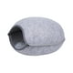 thumbnail image 1 of Cama de fieltro para gatos Salvador cueva con diseño de cremallera Gris claro, 1 of 10