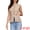 Khaki, variant on DARING DIVA Women's Plaid Gingham Button Down Sleeveless Crew Neck Vest XS Black