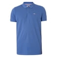 thumbnail image 5 of Tommy Jeans Slim Placket Polo Shirt, Blue, 5 of 5