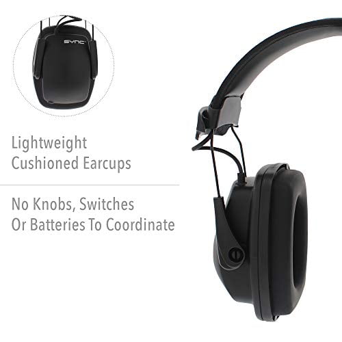 Howard Leight by Honeywell Sync Stereo MP3 Earmuff (1030110), Black