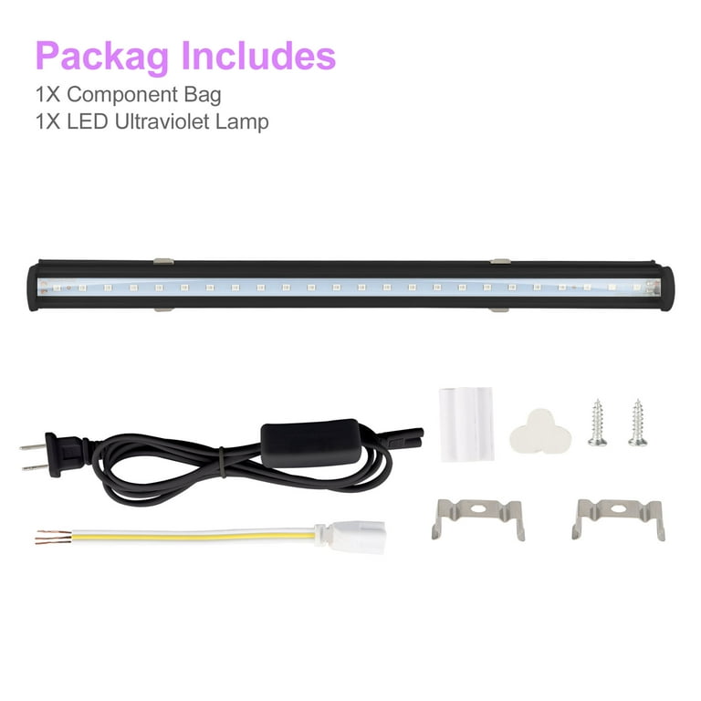 UV Black Lights, 24LED UV Blacklight Bar, Glow in The Dark Party Supplies  Uplights, Ultraviolet Light Tube with USB Plug &5.9ft Cord for Blacklight  Party Body Paint Stage Lighting(4W) 