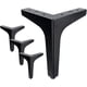 thumbnail image 1 of Patas para muebles de 6 pulgadas, patas para muebles de estilo moderno, sofá de metal cromado pulido Sincero Hogar, 1 of 3