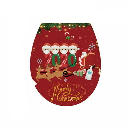 

Wall Refrigerator Family Decoration Sticker Toilet Stickers Christmas Home Decor Clear Window Cling