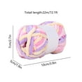 thumbnail image 3 of Zmeidao Tie Dye Chunky Yarn for Crocheting & Knitting, Multi Color Plush Yarn for Handcrafts Weaving Making Blankets, 3 of 7