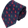 thumbnail image 1 of Corbatas de Navidad de los hombres, lazos de seda para el cuello de los hombres de la fiesta de Navidad, Árbol de Navidad., 1 of 5