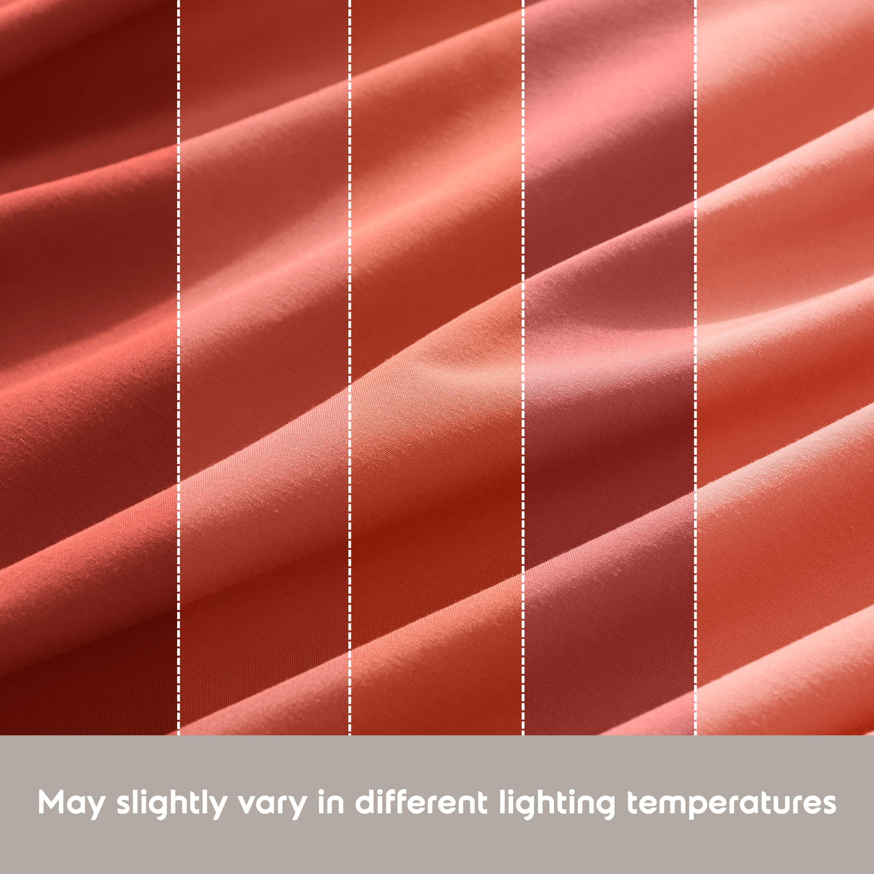 Lammaloe Full Size Sheets Set, Hotel Style Deep Pocket 4 Piece Bed Sheets, Luxury Soft Microfiber Sheet Sets, Orange