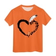 thumbnail image 6 of Godom Girls Tops Fashionable Short Sleeve T-Shirt Crewneck Tees Cute Print Summer Blouse for Girls Tee Tops, 6 of 6