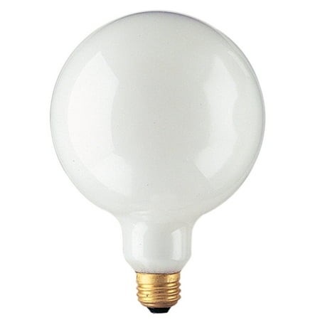 

40 Watt Incandescent G40 Globe Medium Base White Pack of 3