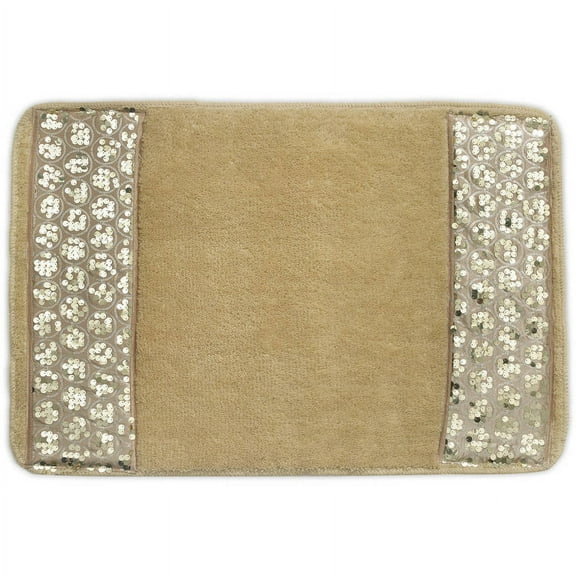 Popular Bath Sinatra Champagne Collection 21" x 32" Bathroom Rug