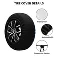 thumbnail image 2 of Logiee Colorful Fish 3 Print Spare Tire Cover, Universal Wheel Protectors,Waterproof Dust-Proof UV Sun Wheel Tire Cover,Fit for SUV, RV, Travel Trailer, Truck-14 inch, 2 of 6