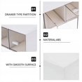 thumbnail image 3 of Organizador de escritorio Combinación de cajones apilables simples Cajas de almacenamiento compartimentadas para dormitorios de estudiantes, 3 of 4